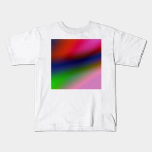 PINK BLUE GREEN RED TEXTURE ART Kids T-Shirt